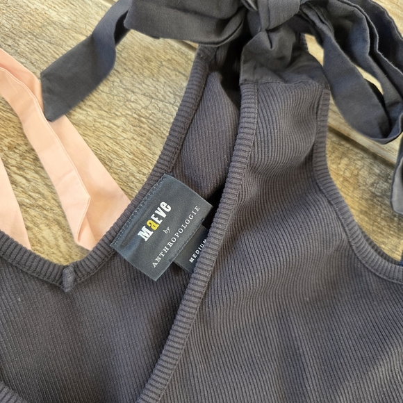 Bundle Maeve Anthropologie Women's V-Neck Tie Strap Tops Tank Sleeveless Medium - Picture 3 of 6